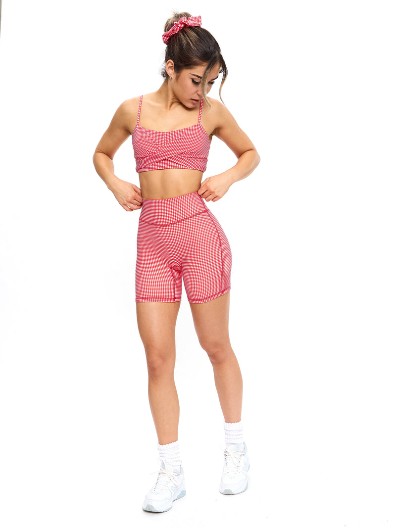 Legacy Short 6" - Red Gingham